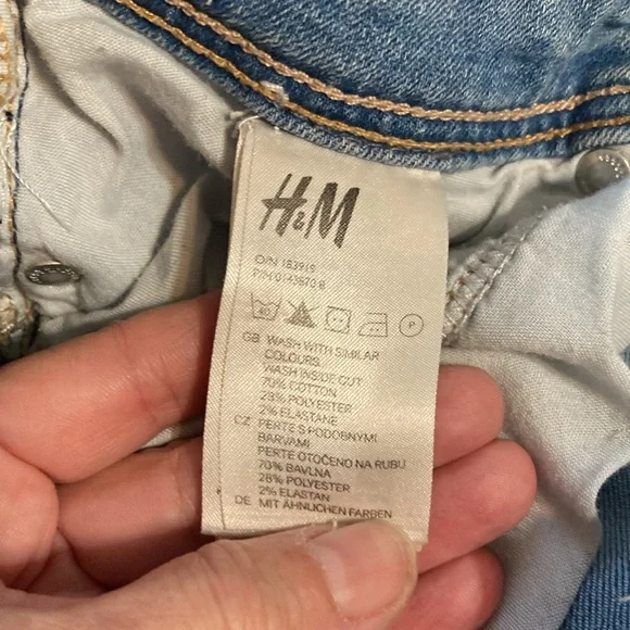 Vintage 80’s H& M supper Stretch Skinny jeans in excellent pre~loved condition - Picture 5 of 7